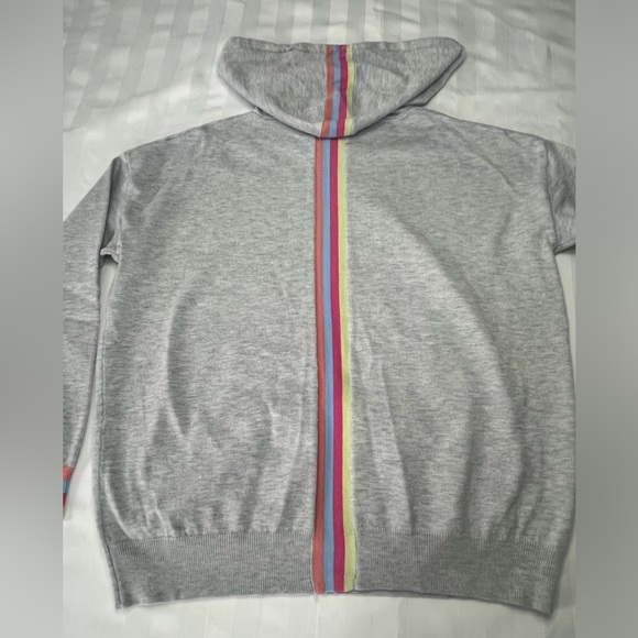 Rainbow Wool blend kangaroo hoodie - Picture 4 of 5